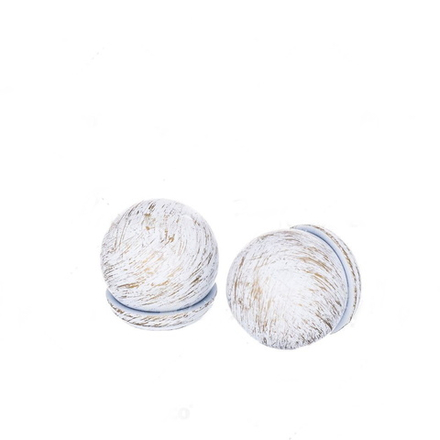 Наконечники металлические Тоди макс d19 мм, цвет белое золото ампир