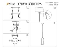 Kink Light 08271,19(3000K) Подвес Канто черный