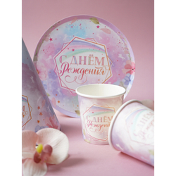 Салфетки "С Днем Рождения" Ванильное небо