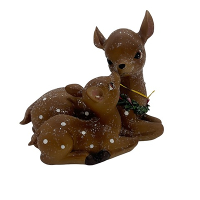 Оленёнок с мамой 16 см