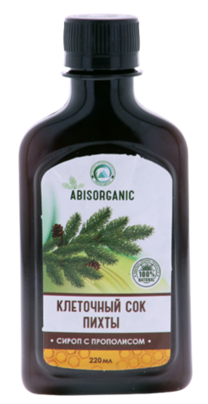 Клеточный сок пихты Сибирской с прополисом 220 мл Абис