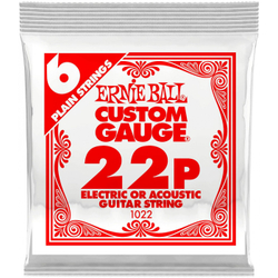 ERNIE BALL 1022 Plain Steel .022 - Струна одиночная для акустической и электрогитары