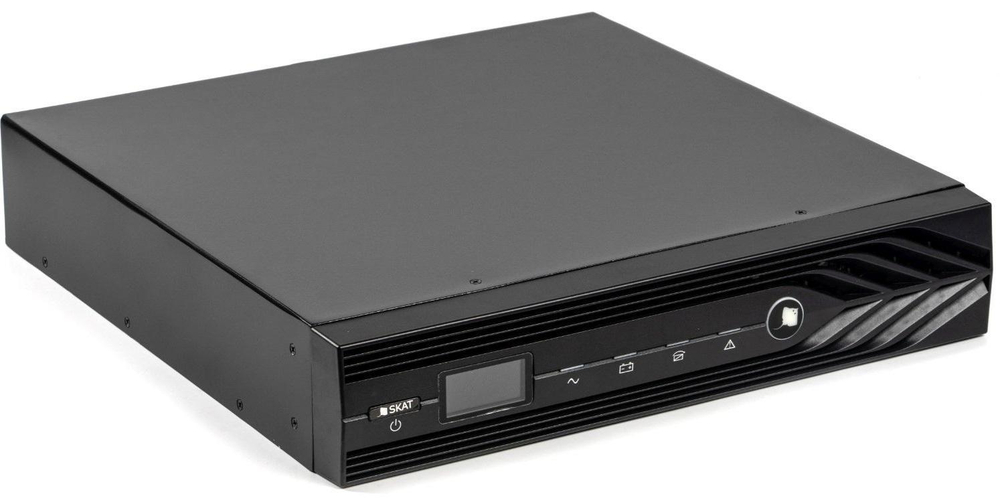 ИБП Бастион SKAT-UPS 1500 RACK {Online, 1500ВА/1350Вт, стойка/на пол,2x EURO, USB/RS-232, EPO, БЕЗ АКБ (3 шт 40-120 Ач) МПТ} (489)