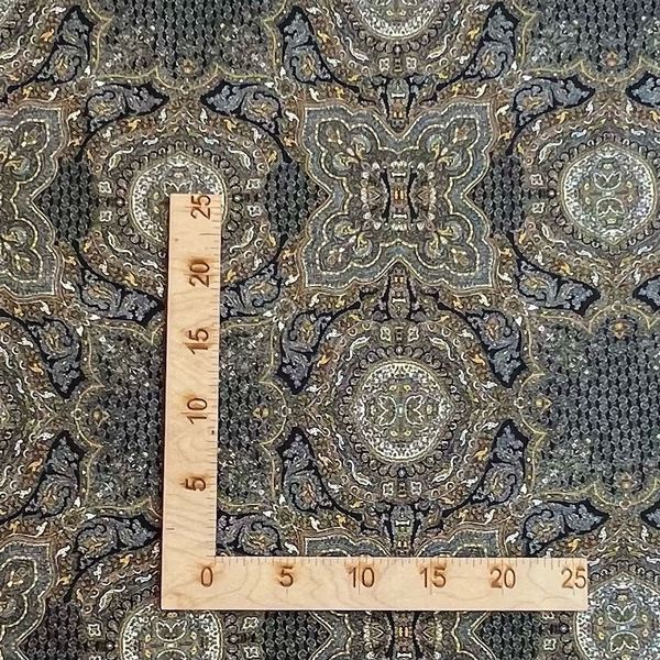 МЕДАЛЬОНЫ НА СЕРОМ, отрез 80 см 100% хлопок 3
