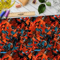 Ткань бифлекс красные оригами