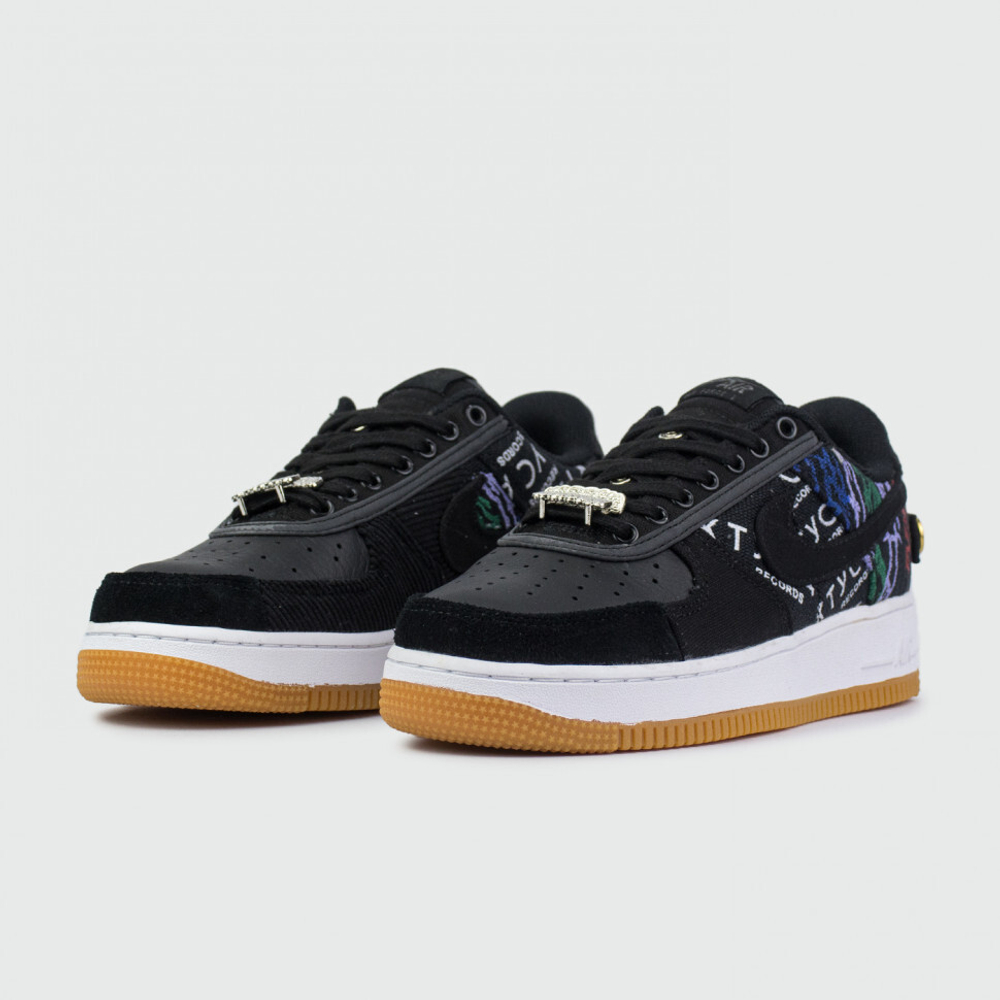 кроссовки Nike Air Force 1 Low x Travis Scott Cactus Jack Black White