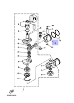 Поршень STD Yamaha 25/30лс (оригинальный арт. 61N116310095)