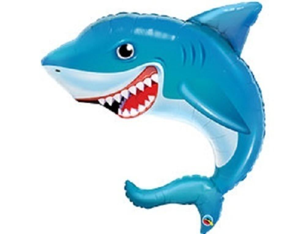 Q Фигура, Акула, 36"/91 см