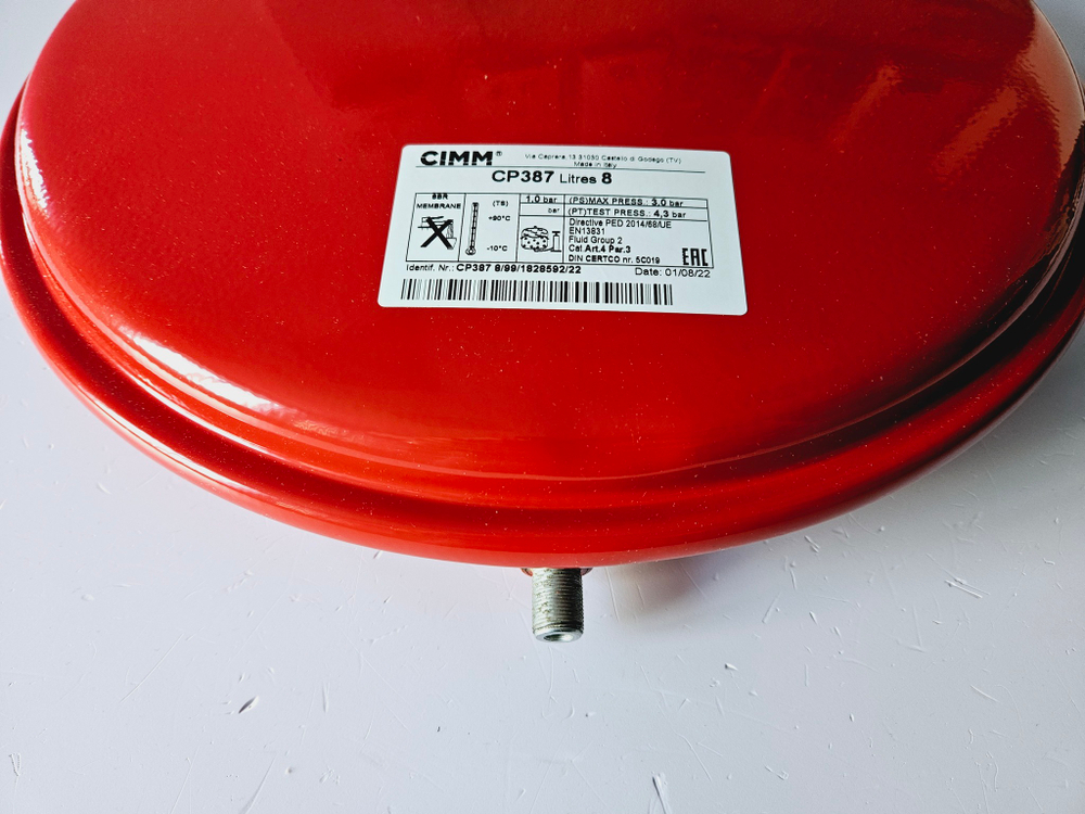 Расширительный бак CIMM (8л) для BAXI Eco/Eco-3/Luna-3... (арт. 5625570, 5663880)