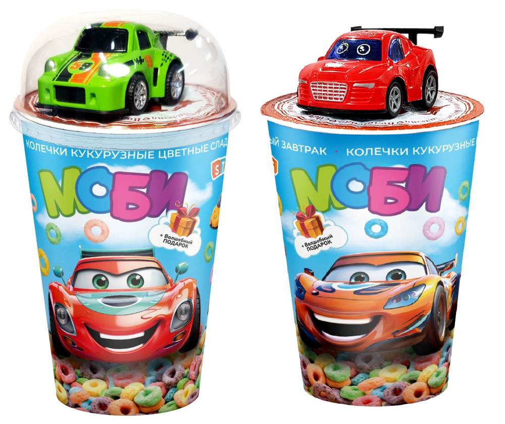 STARSKIDS МОБИ  Снеки хрус фигурные колечки с ванильным вкусом с игрушкой (20г1*24шт)