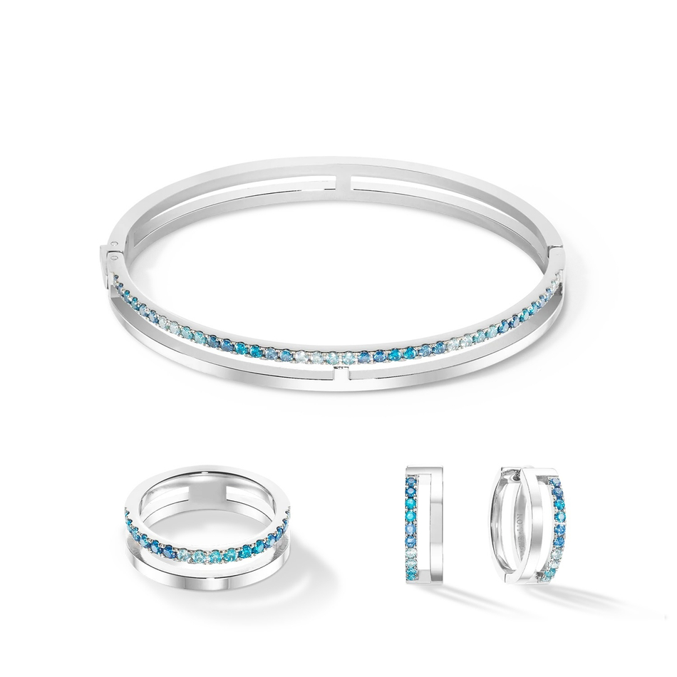 Кольцо Coeur de Lion Blue-Silver 0136/40-0717 54