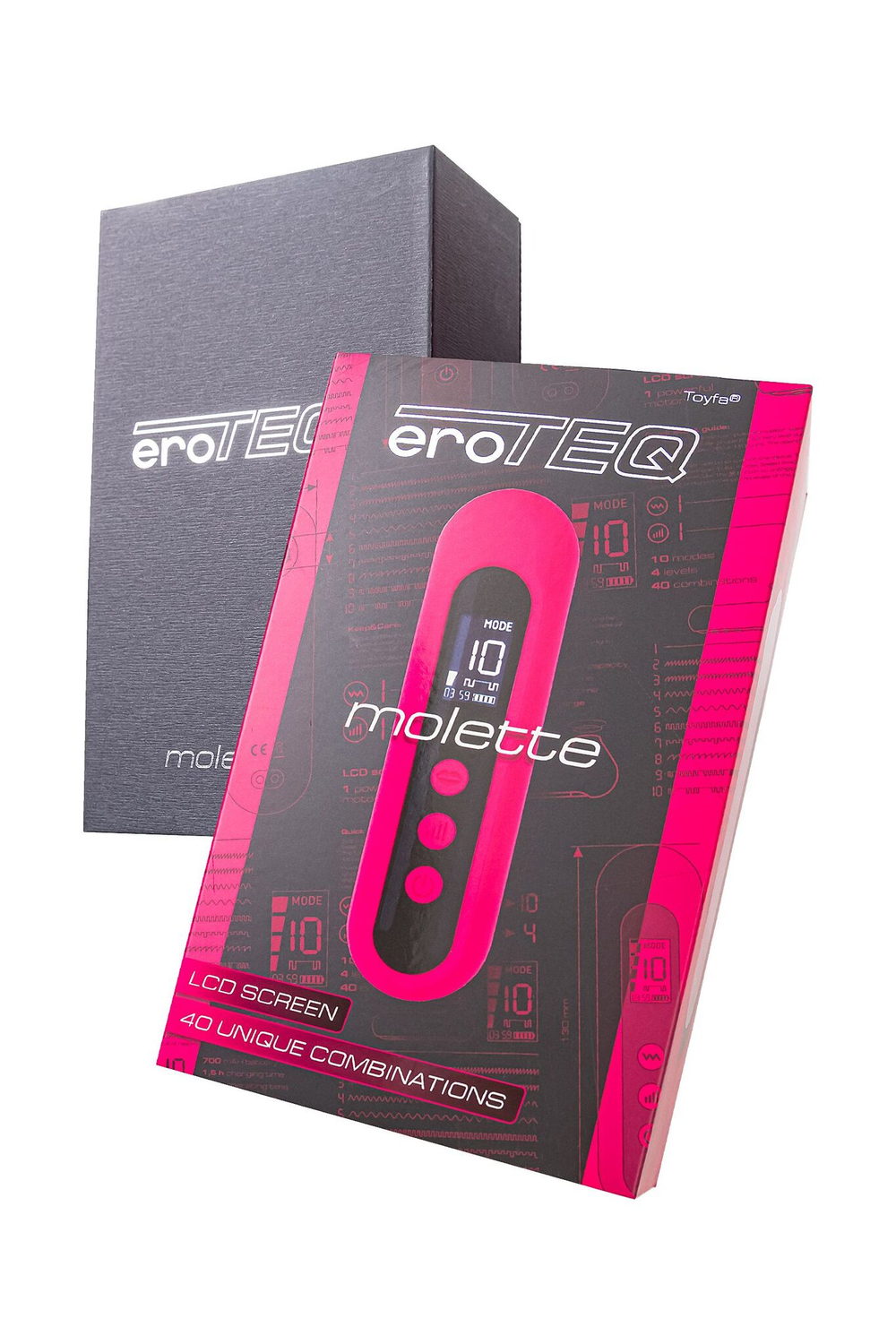 Ярко-розовый вакуум-волновой стимулятор Molette (Цвет: ярко-розовый)