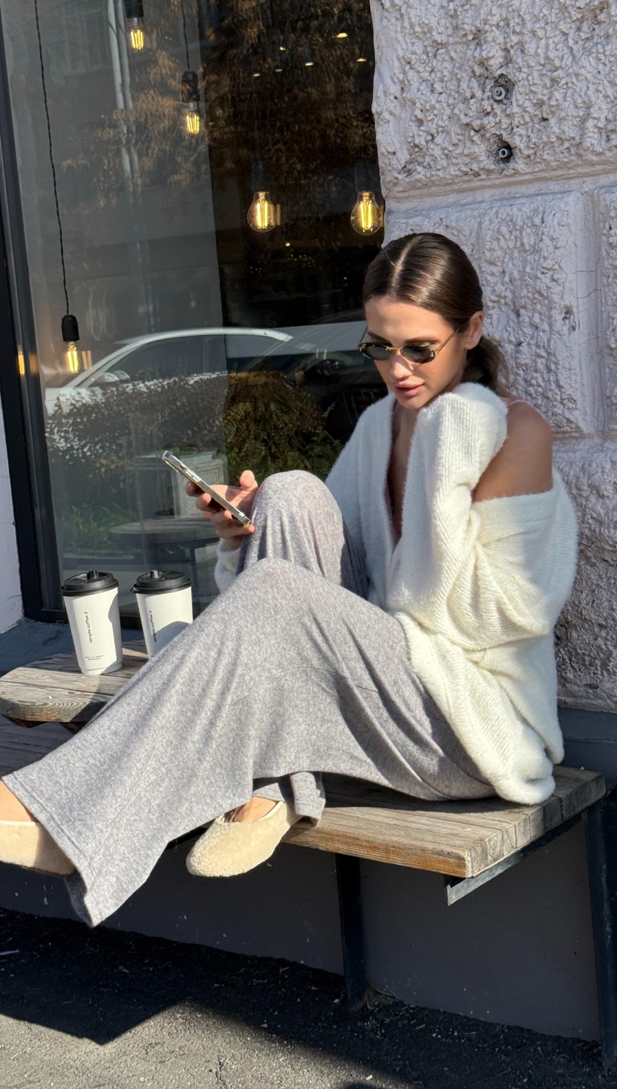 Штаны серые "Enigma" оттенок серый меланж