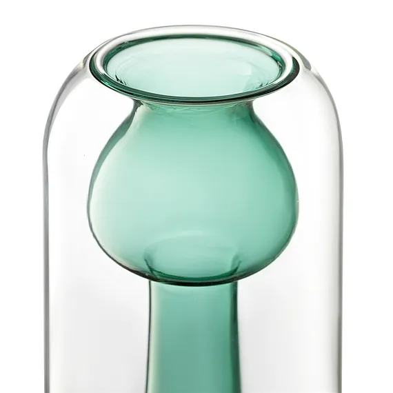 Ваза muse, 20 см, бирюзовая