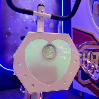 Детский велотренажер с мыльными пузырями