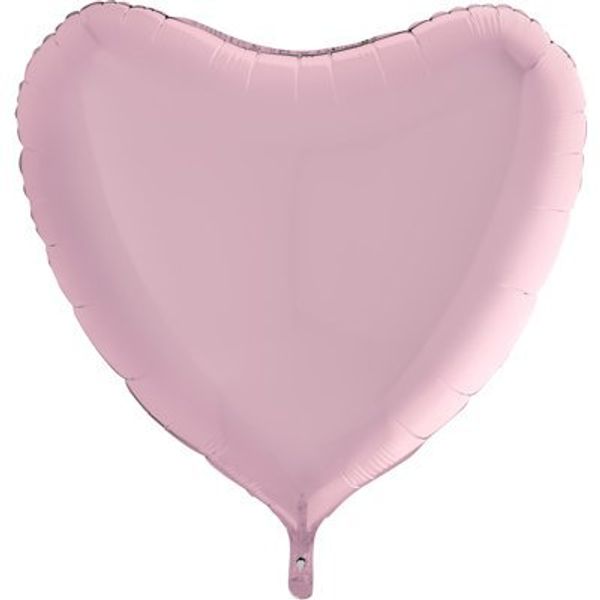 Шар сердце Пастель Pink 91см