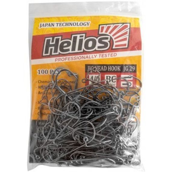 Крючок джиговый JG-29 №4/0 цвет BC (100шт) Helios (HS-JG-29-4/0)