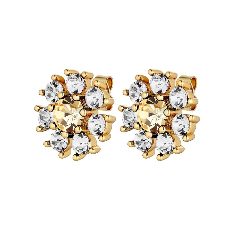 Серьги Dyrberg Kern AUDE SG GOLDEN / CRYSTAL 430070