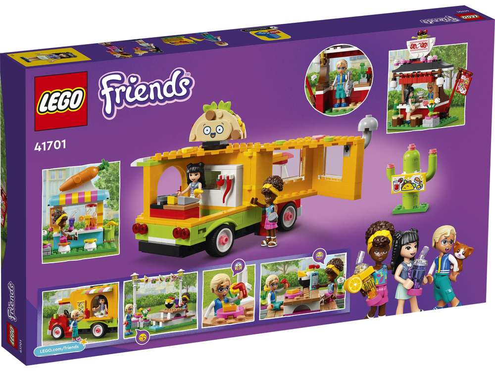 LEGO Friends 41701 «Рынок уличной еды» — фудкорт, друзья и вкусные сюжеты