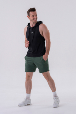 Шорты мужские Nebbia Relaxed-fit Shorts with Side Pockets 319 D.green