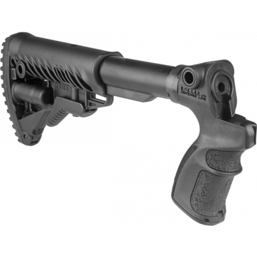 Телескопический приклад AGM 500 FK Mossberg 500/590, Maverick 88, черный, FAB-Defense