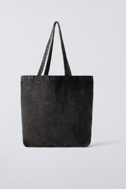 ZARA СУМКА-ШОПЕР CINNOMOROLL ©, ЧЕРНЫЙ