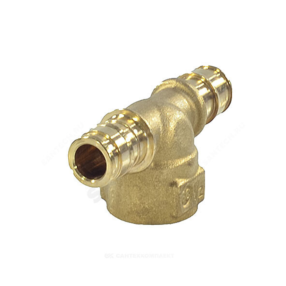 Тройник для PE-X труб радиальный латунь Дн 16х1/2"х16 ВР GX154 Giacomini GX154Y033