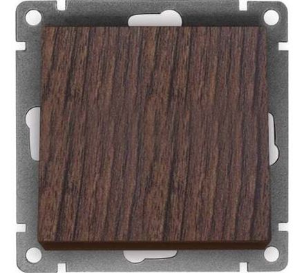 Выключатель одноклавишный "UNIVersal" серия "Афина", с/у, 10А, 220В, венге (еврослот) (HU2311)