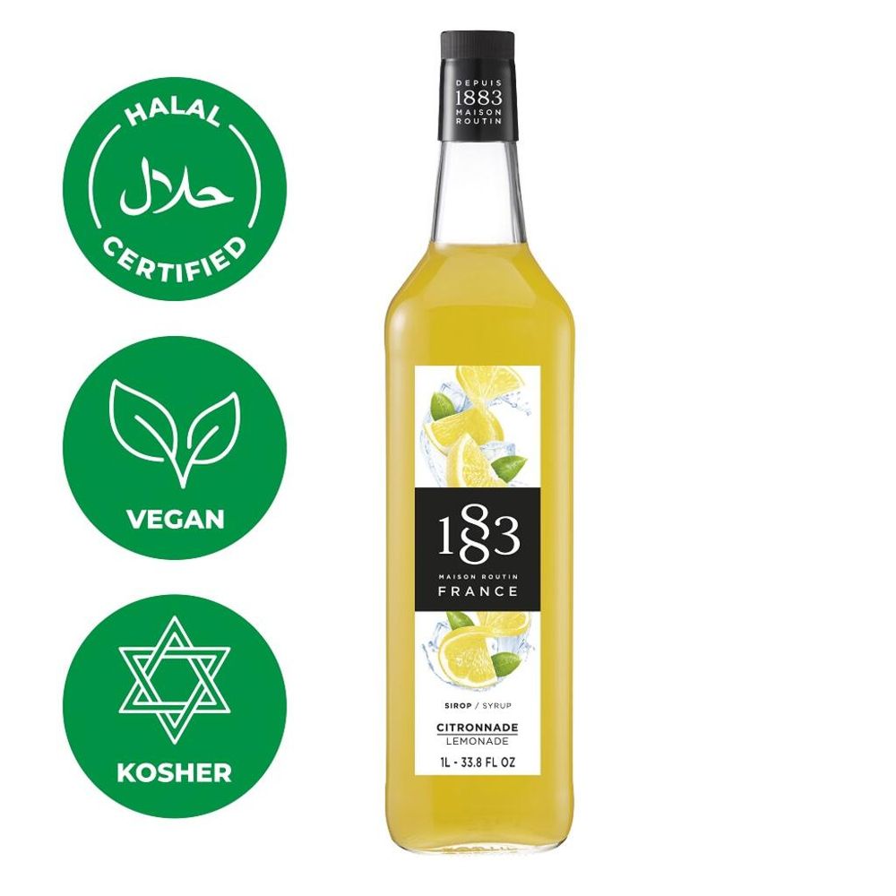 Сироп Лимонный для лимонада 1л 1883 Maison Routin NEW