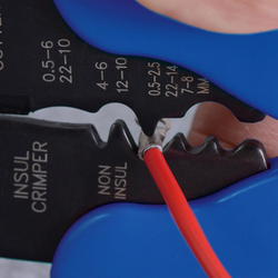 KING TONY (6762-08) Стриппер для зачистки, резки проводов и обжима изолированных клемм