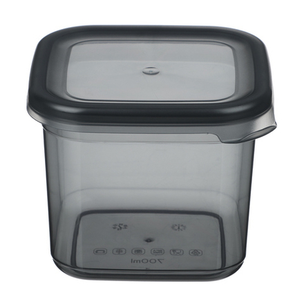 Ёмкость для сыпучих продуктов 0,7л 110х105х95мм, пластик, графит