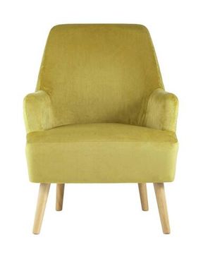 Кресло Хантер велюр горчичный