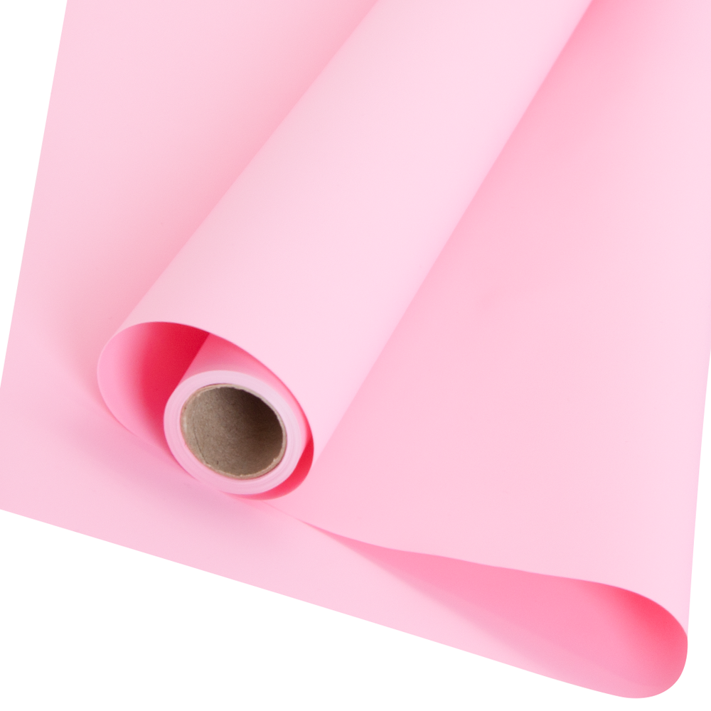 Упаковочная матовая пленка 50мкм (0,5*10 м) Корейская, Ярко-розовый, 2 ст, 1 шт.