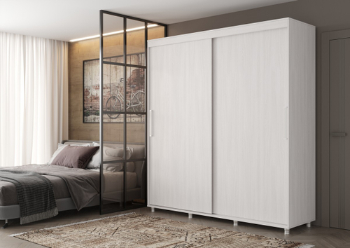 КОМФОРТ-12 ПРАЙМ 2.0 м Шкаф "Без зеркал" Ясень Анкор светлый