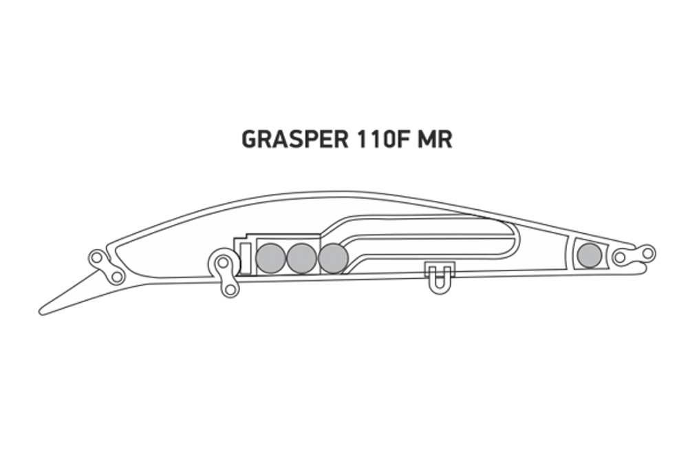 Воблер LureMax GRASPER 110F MR-048 18,5 г.