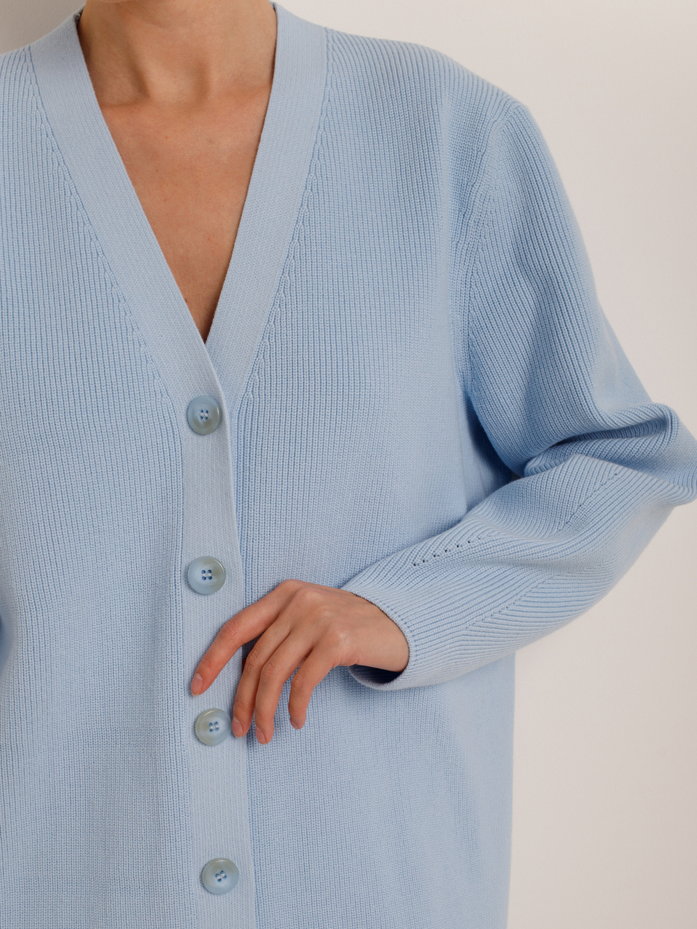 Кардиган удлиненный из хлопка