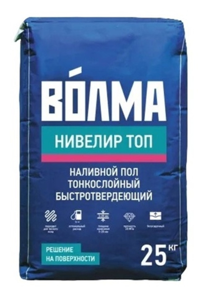 Наливной пол Волма Нивелир ТОП финишный, 25 кг