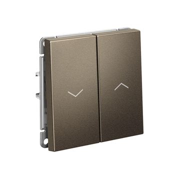 Выключатель для жалюзи 2-кл. ArtGallery 2х (сх. 4) 10А механизм мокко SE GAL000619