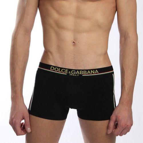 Мужские трусы боксеры черные Dolce Gabbana Italy Boxer