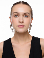 Серьги "Black and White Cross