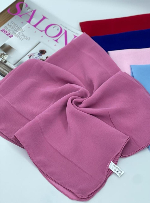 Однотонные платки из марлёвки