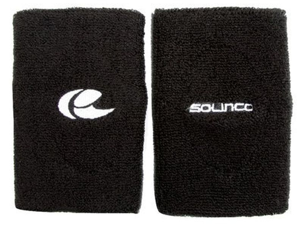 Теннисные напульсники Solinco Wristband Double Wide - Black