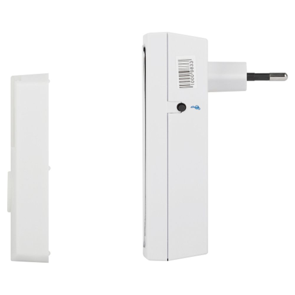 Звонок дверной ЭРА C96 беспроводной от сети белый с черным 6 мелодий