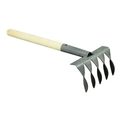 Грабли  5зуб витые дер.ручка (порошковая окраска) МАЛ.
