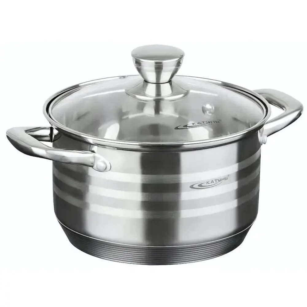 Кастрюля из нержавеющей стали 5,5л «Элис» Катунь