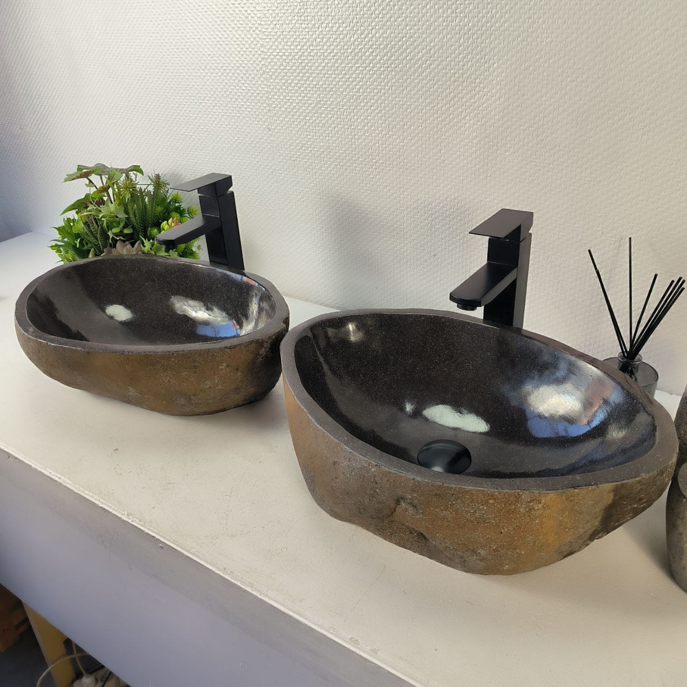 Раковина из речного камня ПАРА! RS-65343 49*34*15 0865