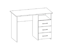 Интел-3 стол компьютерный Бодега Темный / Светлый