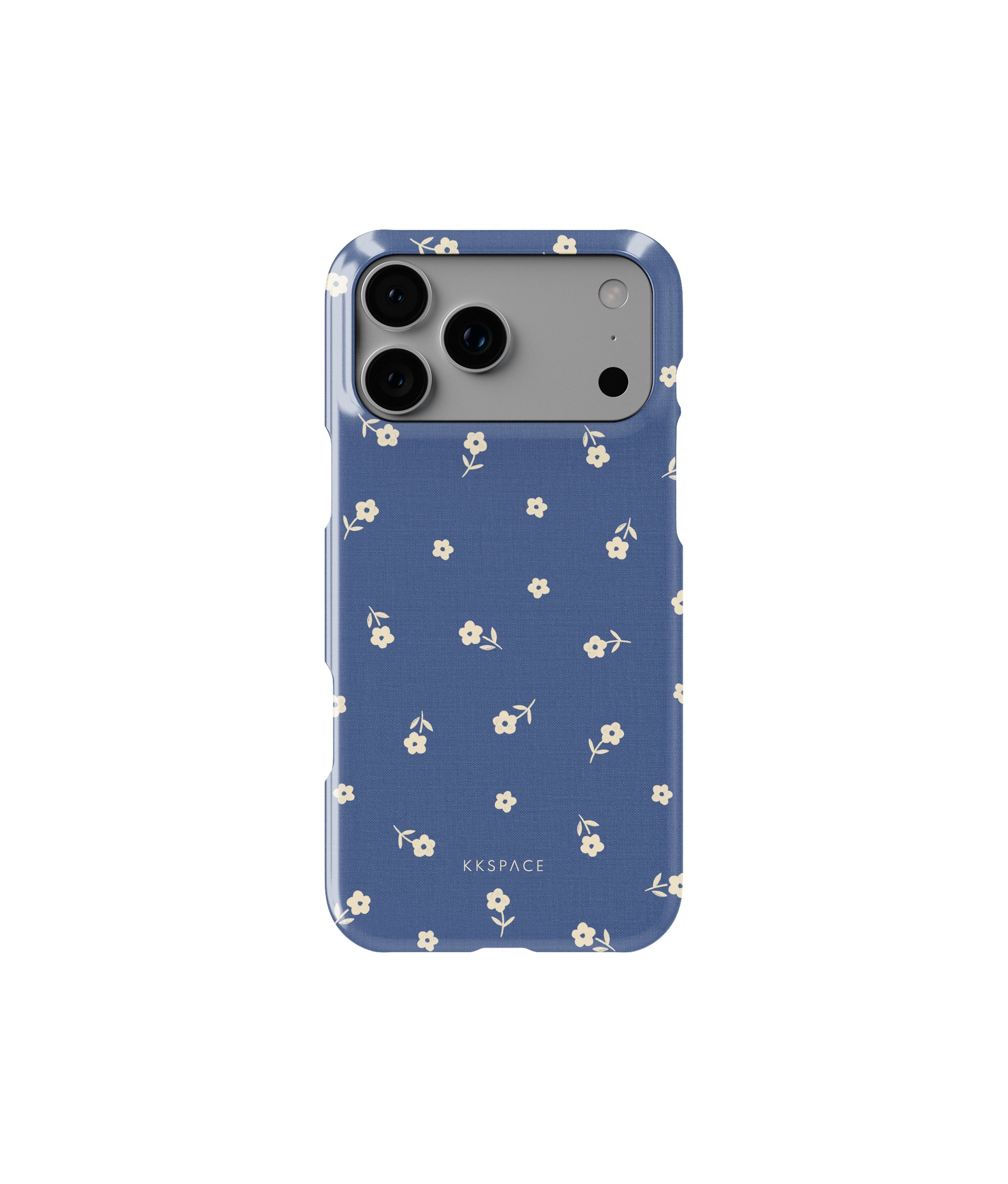 Чехол EARLY FLOWERS (синий) для iPhone