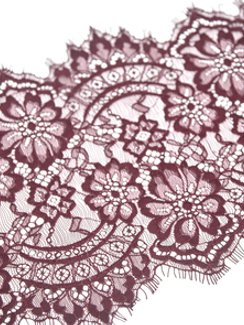 01-39 Кружево шантильи 20 см, бордо