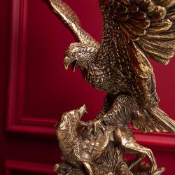 Статуэтка Поединок орла с шакалом 2 Бронза